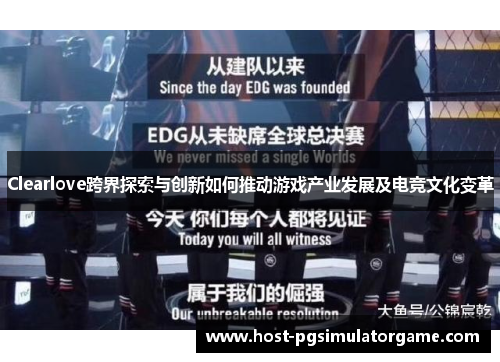 Clearlove跨界探索与创新如何推动游戏产业发展及电竞文化变革 Clearlove跨界探索与创新如何推动游戏产业发展及电竞文化变革