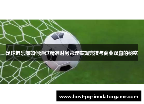 足球俱乐部如何通过精准财务管理实现竞技与商业双赢的秘密